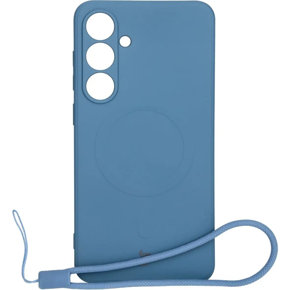 Hurtownia GSM - Silikonowe etui z pierścieniem magnetycznym Bizon Case Silicone Magnetic Sq do Samsung Galaxy S24 FE granatowe - BIZ6537 - {ean13} - Hurt
