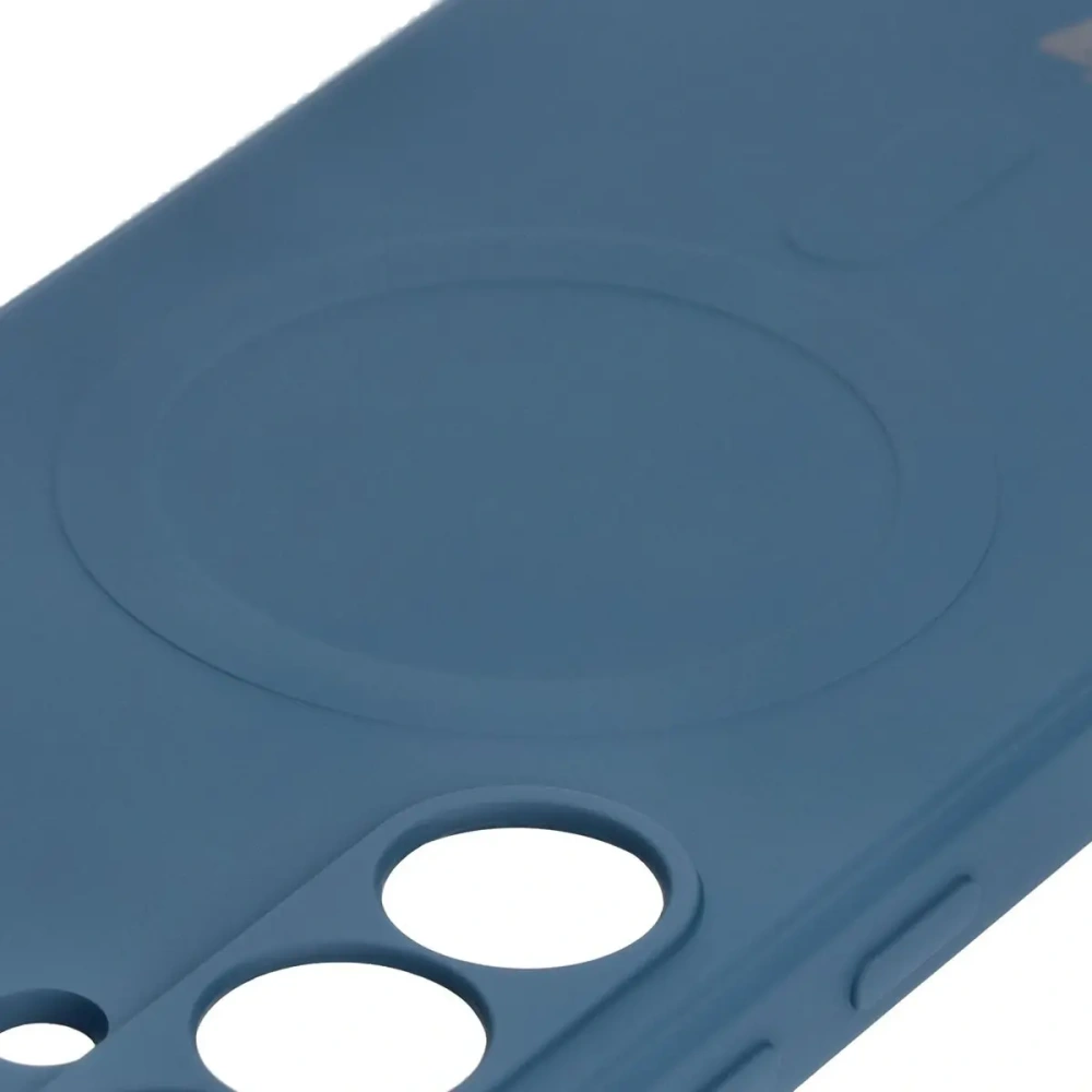 Hurtownia GSM - Silikonowe etui z pierścieniem magnetycznym Bizon Case Silicone Magnetic Sq do Samsung Galaxy S24 FE granatowe - BIZ6537 - {ean13} - Hurt