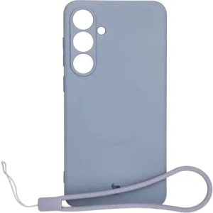 Hurtownia GSM - Silikonové pouzdro s magnetickým kroužkem Bizon Case Silicone Magnetic Sq pro Samsung Galaxy S24 FE šedé - BIZ6539 - {ean13} - Hurt
