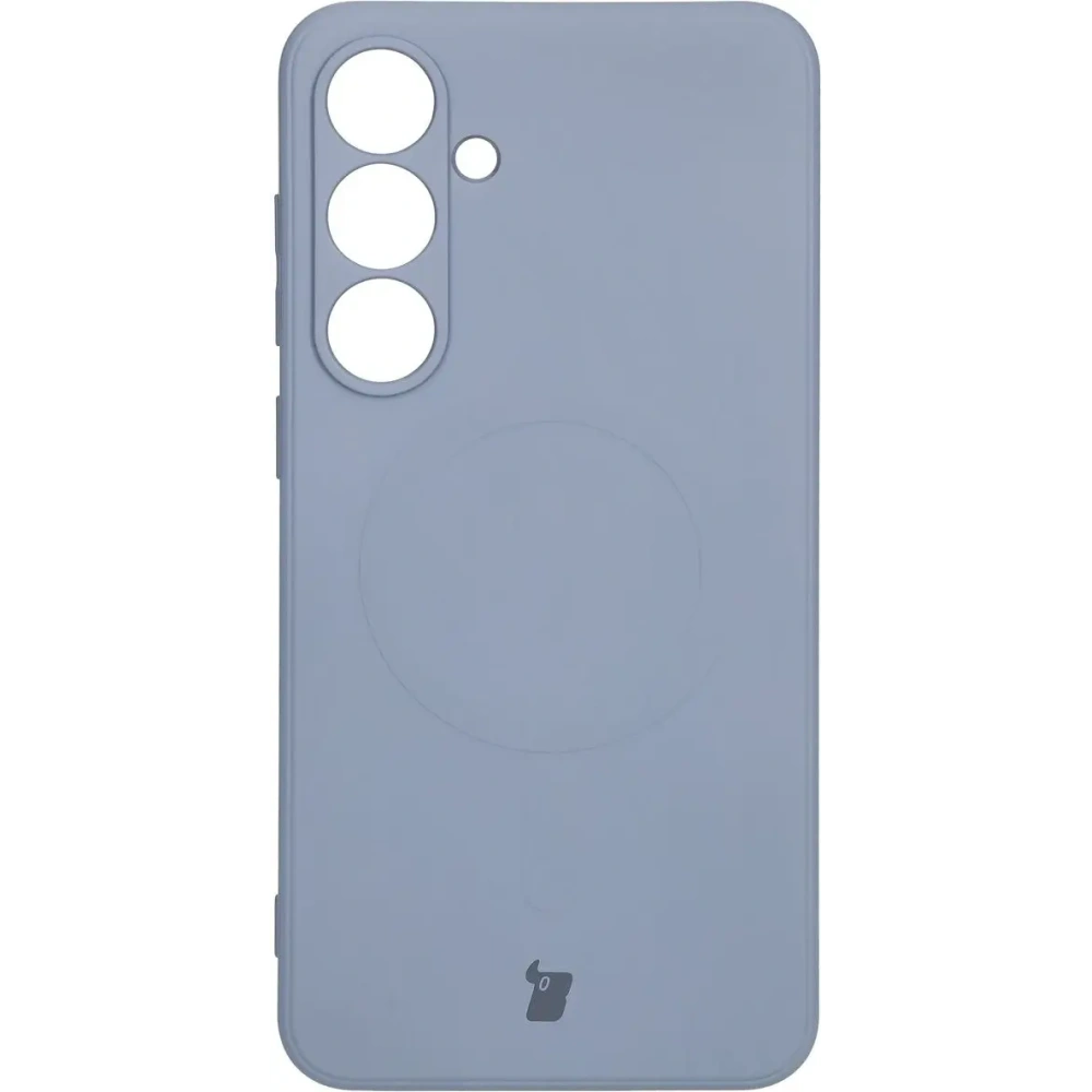 Hurtownia GSM - Silikonowe etui z pierścieniem magnetycznym Bizon Case Silicone Magnetic Sq do Samsung Galaxy S24 FE szare - BIZ6539 - {ean13} - Hurt