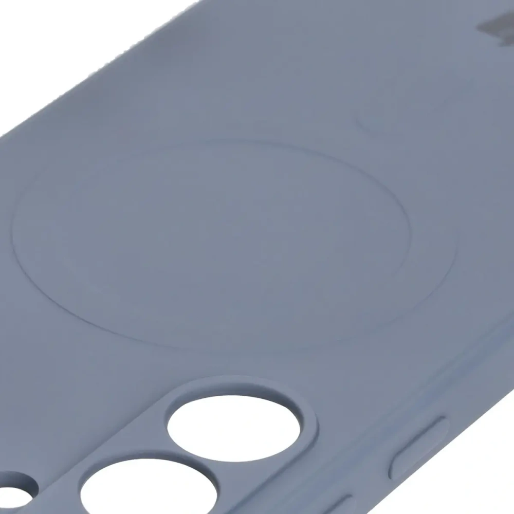 Hurtownia GSM - Silikonowe etui z pierścieniem magnetycznym Bizon Case Silicone Magnetic Sq do Samsung Galaxy S24 FE szare - BIZ6539 - {ean13} - Hurt
