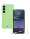 Bizon Case Silikon Magnetic Sq Samsung Galaxy S24 FE hellgrün