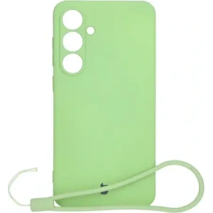 Hurtownia GSM - Silikonové pouzdro s magnetickým kroužkem Bizon Case Silicone Magnetic Sq pro Samsung Galaxy S24 FE jasně zelené - BIZ6540 - {ean13} - Hurt