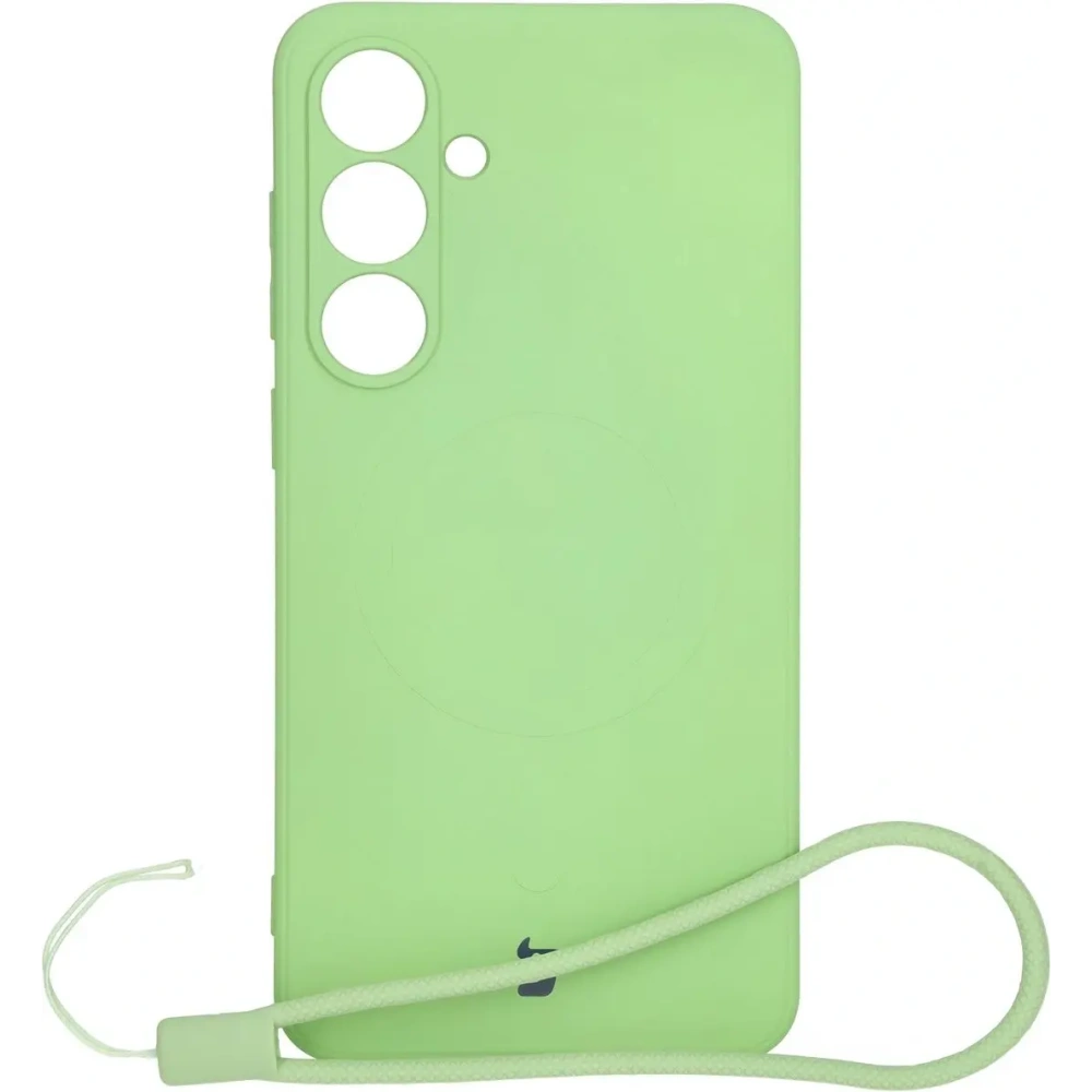 Hurtownia GSM - Silikonowe etui z pierścieniem magnetycznym Bizon Case Silicone Magnetic Sq do Samsung Galaxy S24 FE jasnozielone - BIZ6540 - {ean13} - Hurt