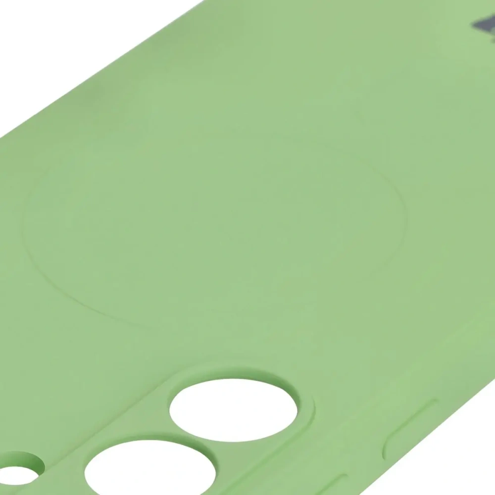 Hurtownia GSM - Silikonowe etui z pierścieniem magnetycznym Bizon Case Silicone Magnetic Sq do Samsung Galaxy S24 FE jasnozielone - BIZ6540 - {ean13} - Hurt