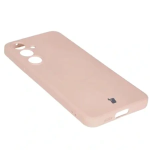Hurtownia GSM - Silikonowe etui z pierścieniem magnetycznym Bizon Case Silicone Magnetic Sq do Samsung Galaxy S24 FE jasnoróżowe - BIZ6541 - {ean13} - Hurt