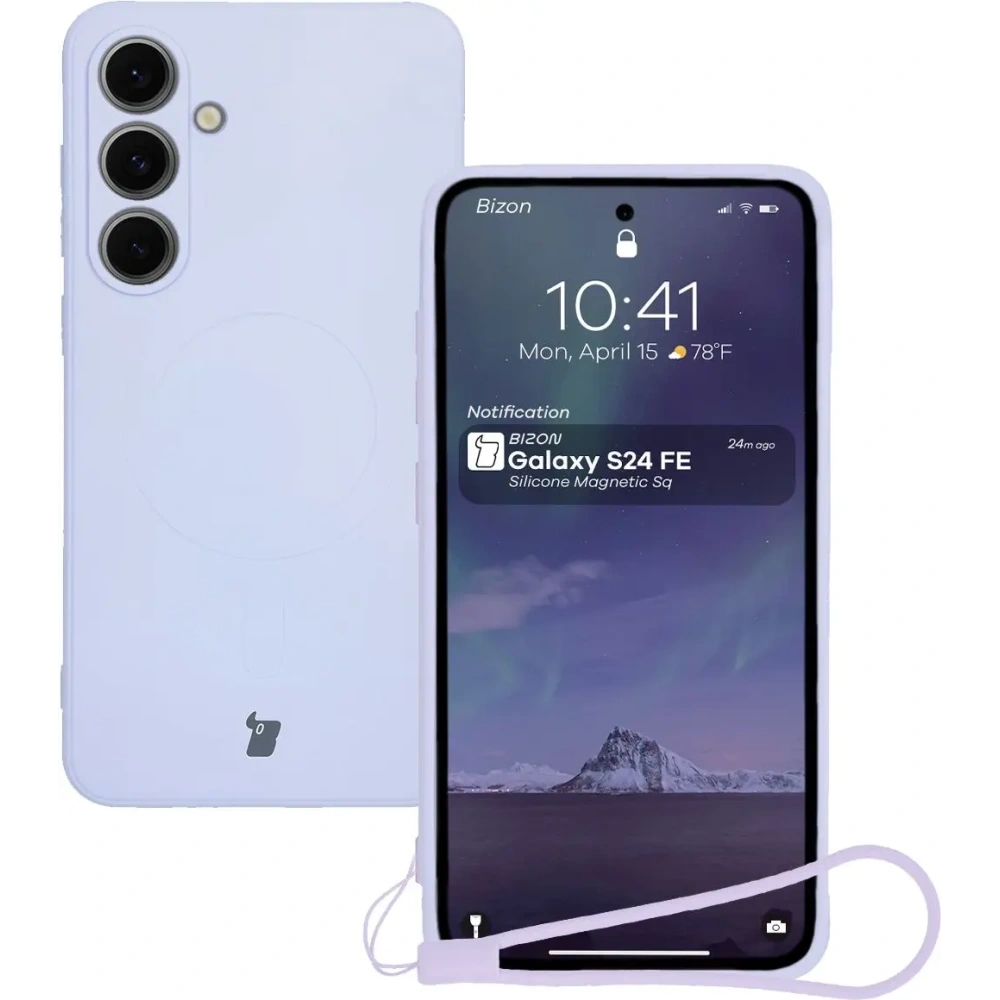 Hurtownia GSM - Bizon Case Silikon Magnetic Sq Samsung Galaxy S24 FE helllila - BIZ6542 - {ean13} - Hurt