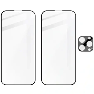 Hurtownia GSM - Bizon Edge 2x sticlă temperată cu cadru + sticlă pentru cameră Apple iPhone 16 Pro Max - BIZ6544 - {ean13} - Hurt