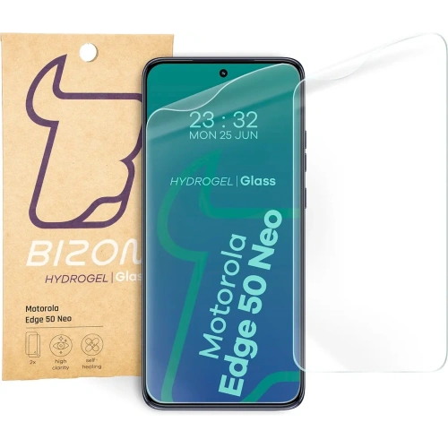 Folia hydrożelowa na ekran Bizon Glass Hydrogel Front do Motorola Edge 50 Neo [2 PACK]