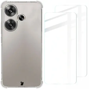 Hurtownia GSM - Bizon Case Clear Pack carcasă + 2x sticlă de ecran Xiaomi Poco F6 transparentă - BIZ6546 - {ean13} - Hurt