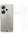 Bizon Case Clear Pack carcasă + 2x sticlă de ecran Xiaomi Poco F6 transparentă