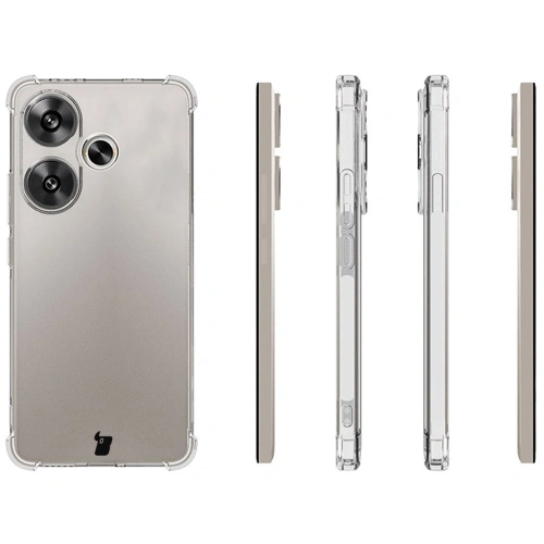 Etui + 2x szkło na ekran Bizon Case Clear Pack do Xiaomi Poco F6 przezroczyste