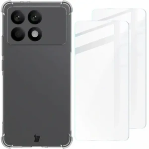 Wholesale Bizon Case Clear Pack case + 2x screen glass Xiaomi Poco F6 Pro clear - BIZ6547 - {ean13} - Hurt