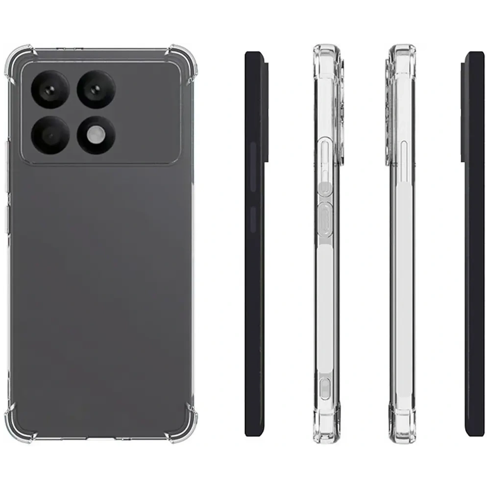 Hurtownia GSM - Bizon Case Clear Pack Hülle + 2x Glasfolie Xiaomi Poco F6 Pro klar - BIZ6547 - {ean13} - Hurt