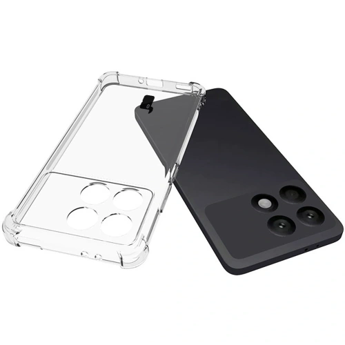 Etui + 2x szkło na ekran Bizon Case Clear Pack do Xiaomi Poco F6 Pro przezroczyste