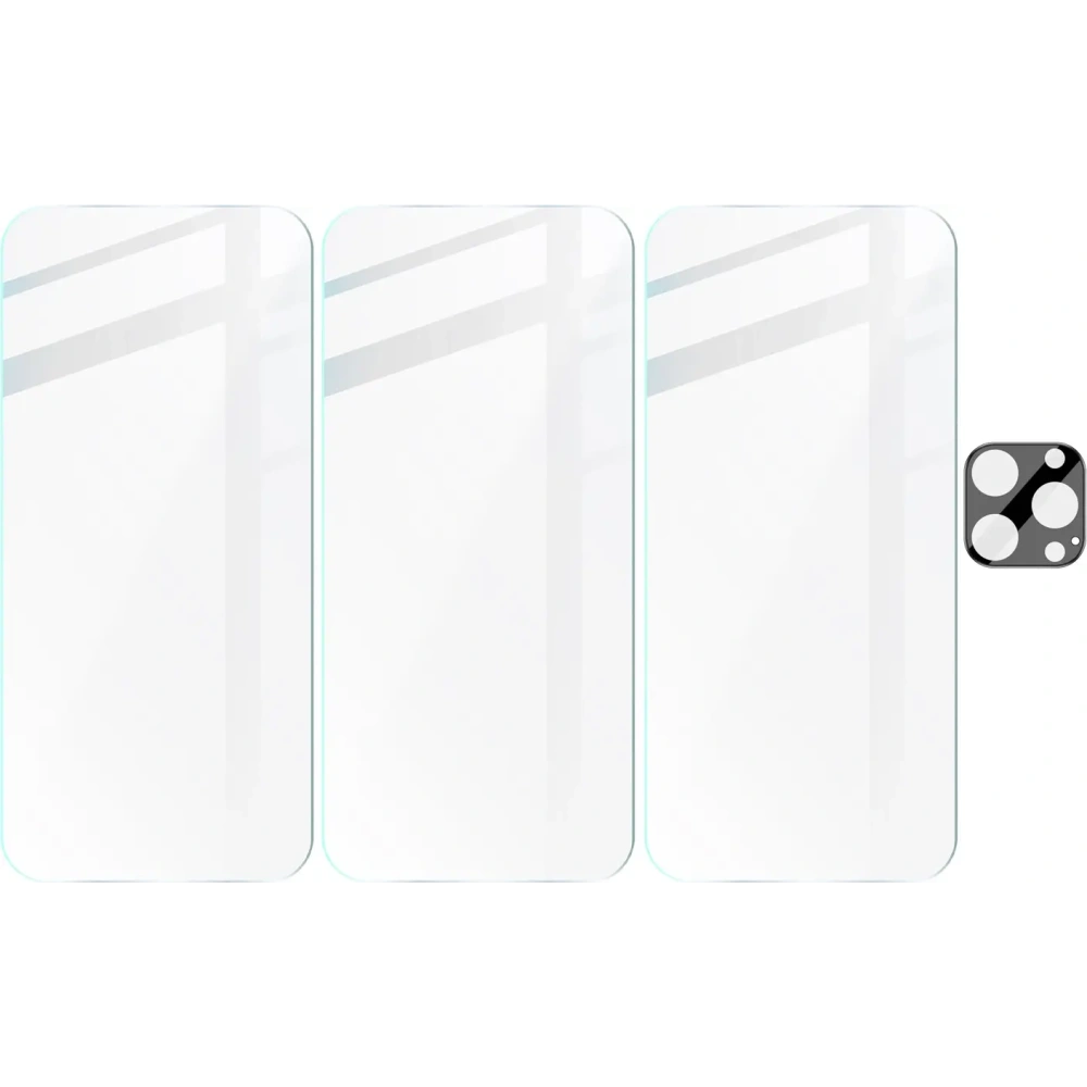 Wholesale BIZON Clear 3x screen glass + camera glass Apple iPhone 16 Pro Max - BIZ6548 - {ean13} - Hurt