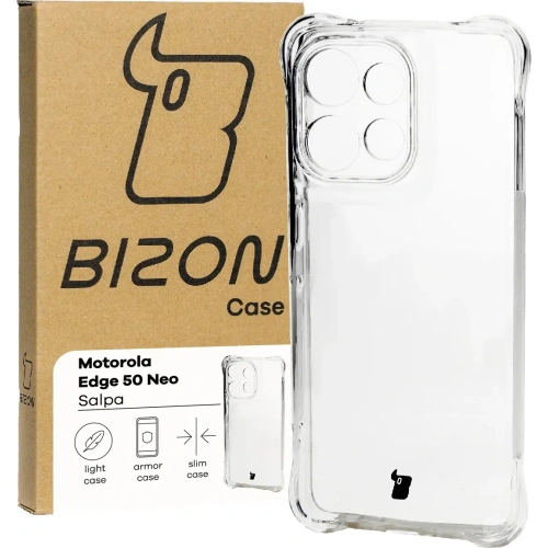 Elastyczne etui Bizon Case Salpa do Motorola Edge 50 Neo przezroczyste