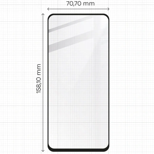 2x Szkło hartowane na ekran z ramką + szkło na aparat Bizon Edge do Motorola Moto G04/G24