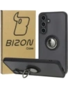 Bizon Case Hybrid Ring Samsung Galaxy S24 FE rauchig mit einem schwarzen Rahmen