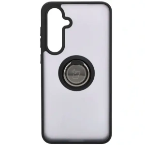 Hurtownia GSM - Etui s úchytem na prst Bizon Case Hybrid Ring pro Samsung Galaxy S24 FE kouřové s černým rámečkem - BIZ6552 - {ean13} - Hurt