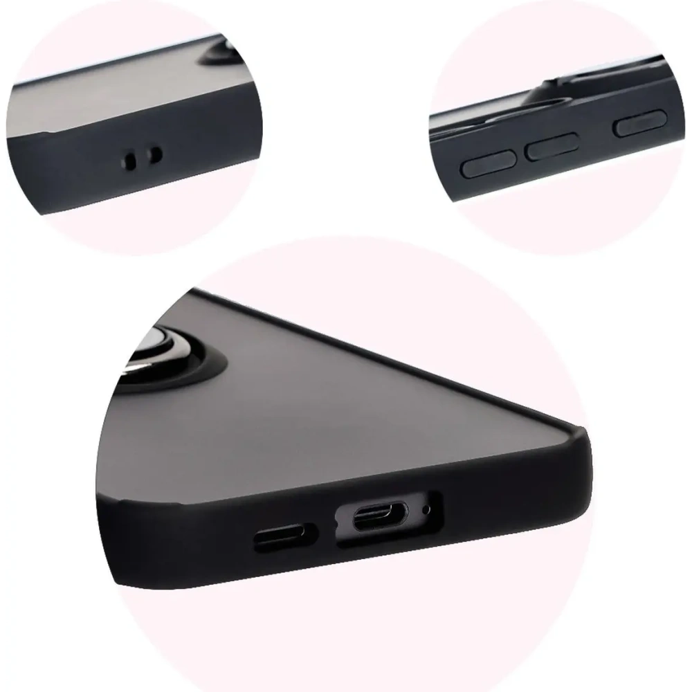 Hurtownia GSM - Bizon Case Hybrid Ring Samsung Galaxy S24 FE rauchig mit einem schwarzen Rahmen - BIZ6552 - {ean13} - Hurt