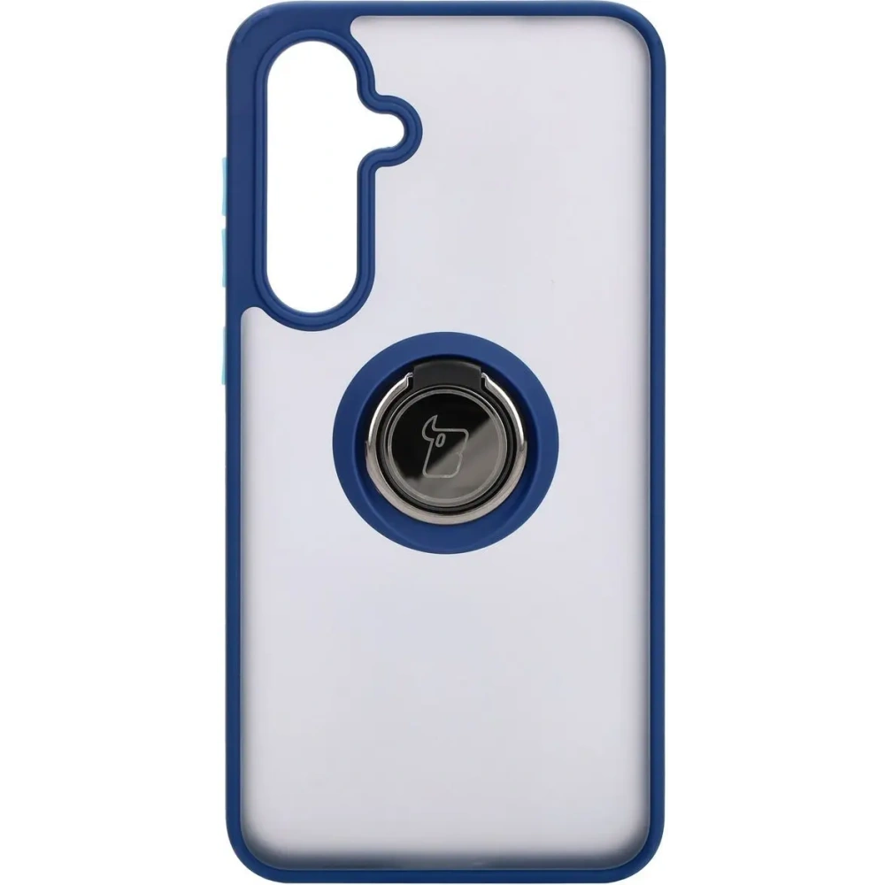 Hurtownia GSM - Bizon Case Hybrid Ring Samsung Galaxy S24 FE rauchig mit einem navyblauen Rahmen - BIZ6553 - {ean13} - Hurt
