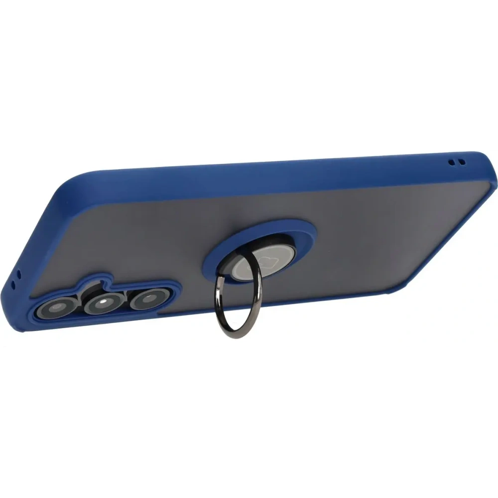 Hurtownia GSM - Bizon Case Hybrid Ring Samsung Galaxy S24 FE rauchig mit einem navyblauen Rahmen - BIZ6553 - {ean13} - Hurt