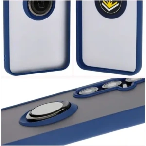 Hurtownia GSM - Bizon Case Hybrid Ring Samsung Galaxy S24 FE rauchig mit einem navyblauen Rahmen - BIZ6553 - {ean13} - Hurt