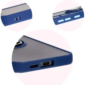 Hurtownia GSM - Bizon Case Hybrid Ring Samsung Galaxy S24 FE rauchig mit einem navyblauen Rahmen - BIZ6553 - {ean13} - Hurt