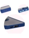 Hurtownia GSM - Bizon Case Hybrid Ring Samsung Galaxy S24 FE rauchig mit einem navyblauen Rahmen - BIZ6553 - {ean13} - Hurt