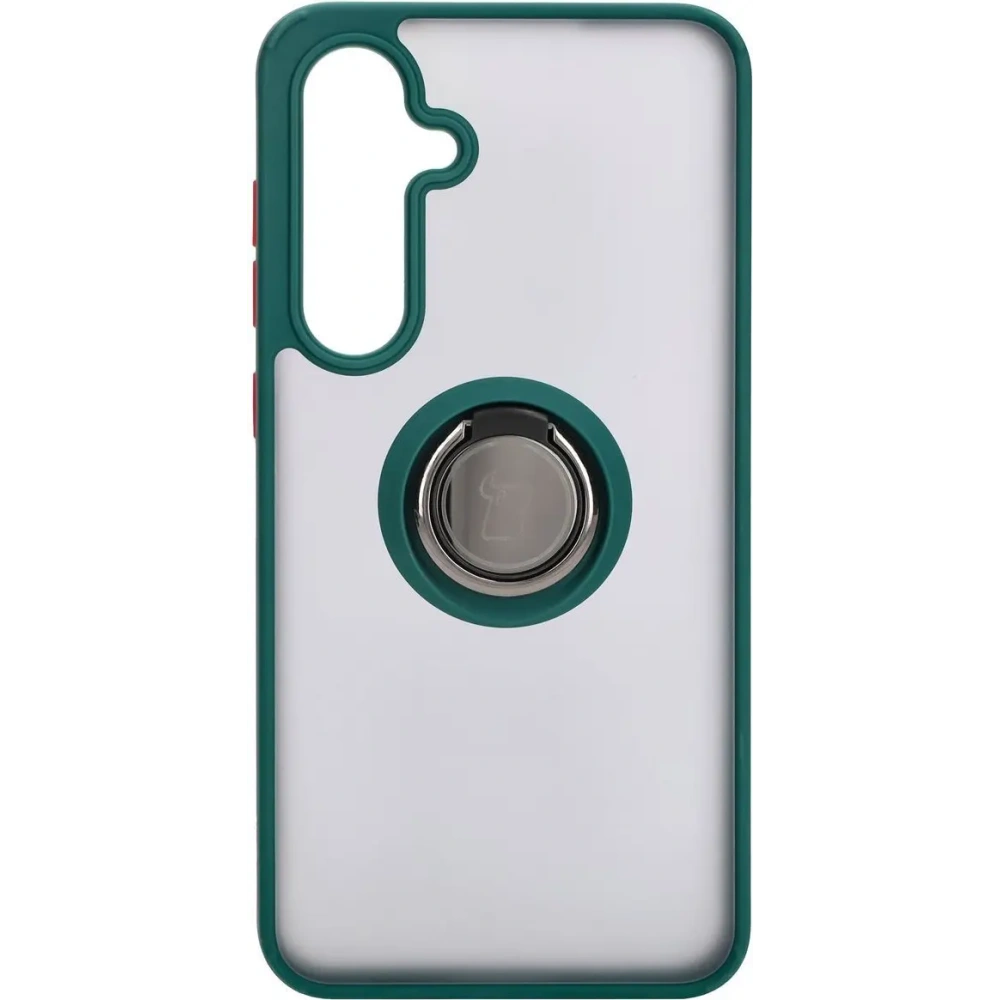 Hurtownia GSM - Bizon Case Hybrid Ring Samsung Galaxy S24 FE rauchig mit einem dunkelgrünen Rahmen - BIZ6554 - {ean13} - Hurt
