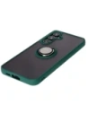 Hurtownia GSM - Bizon Case Hybrid Ring Samsung Galaxy S24 FE rauchig mit einem dunkelgrünen Rahmen - BIZ6554 - {ean13} - Hurt