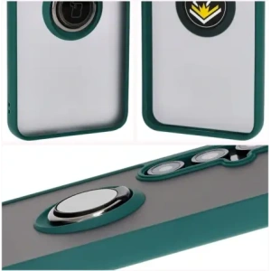Hurtownia GSM - Bizon Case Hybrid Ring Samsung Galaxy S24 FE rauchig mit einem dunkelgrünen Rahmen - BIZ6554 - {ean13} - Hurt