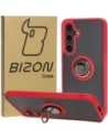 Wholesale Bizon Case Hybrid Ring Samsung Galaxy S24 FE smoky with a red frame - BIZ6555 - {ean13} - Hurt