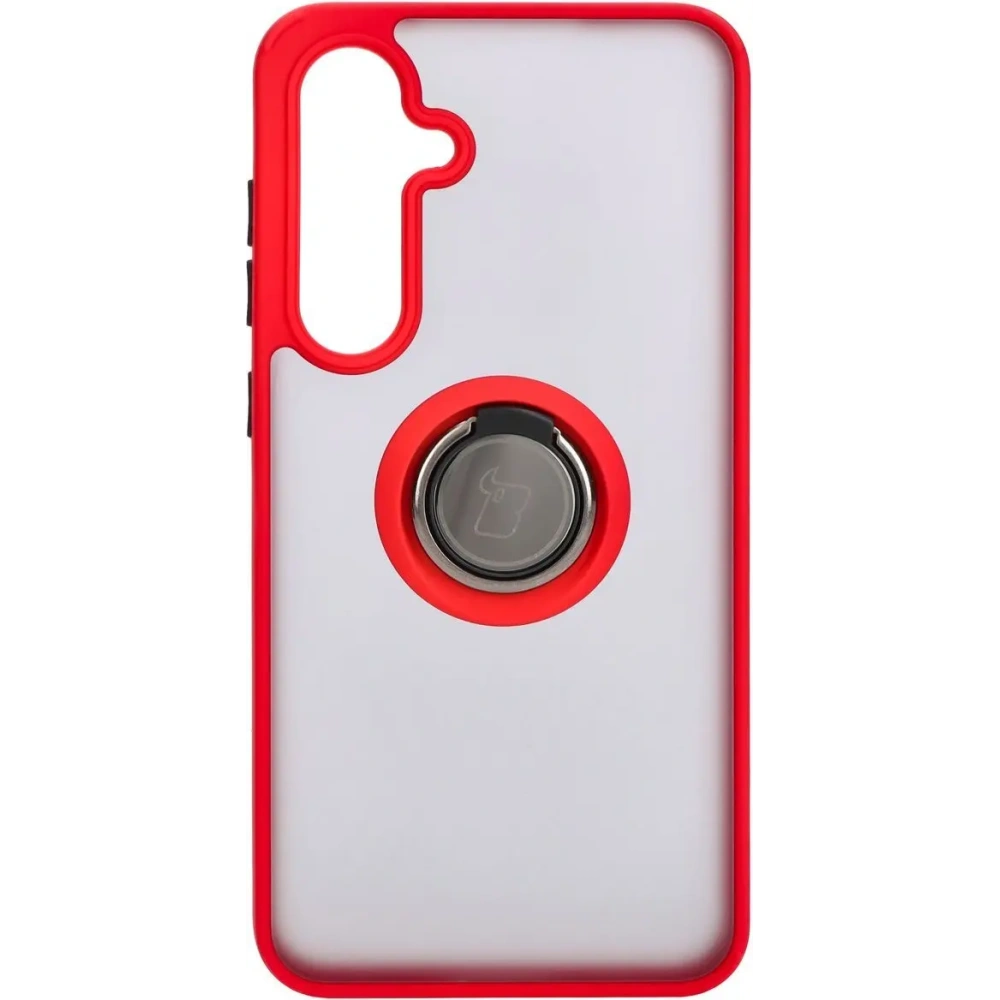 Hurtownia GSM - Bizon Case Hybrid Ring Samsung Galaxy S24 FE rauchig mit einem roten Rahmen - BIZ6555 - {ean13} - Hurt