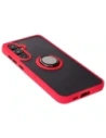 Hurtownia GSM - Bizon Case Hybrid Ring Samsung Galaxy S24 FE rauchig mit einem roten Rahmen - BIZ6555 - {ean13} - Hurt