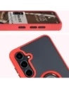 Hurtownia GSM - Bizon Case Hybrid Ring Samsung Galaxy S24 FE rauchig mit einem roten Rahmen - BIZ6555 - {ean13} - Hurt