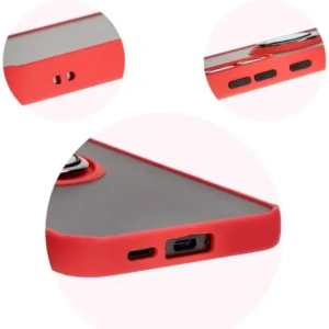 Hurtownia GSM - Bizon Case Hybrid Ring Samsung Galaxy S24 FE rauchig mit einem roten Rahmen - BIZ6555 - {ean13} - Hurt