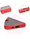 Hurtownia GSM - Bizon Case Hybrid Ring Samsung Galaxy S24 FE rauchig mit einem roten Rahmen - BIZ6555 - {ean13} - Hurt