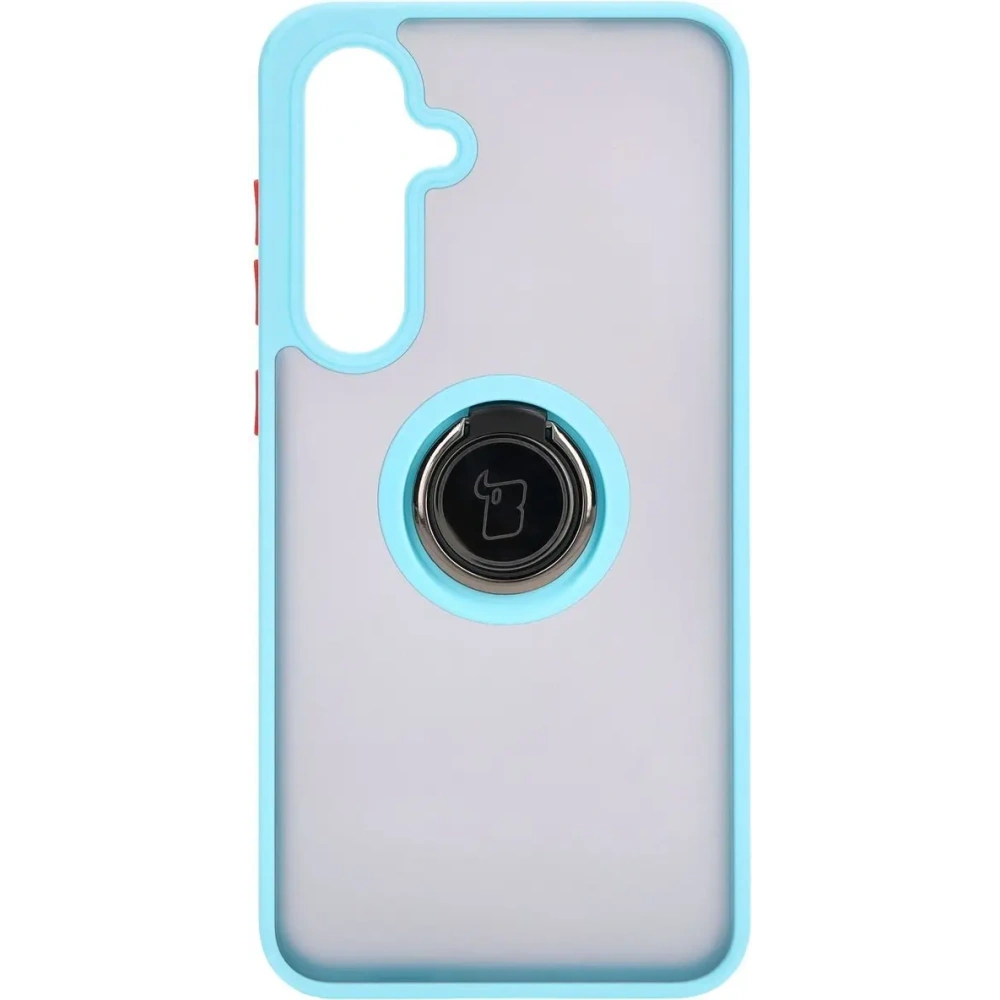 Hurtownia GSM - Bizon Case Hybrid Ring Samsung Galaxy S24 FE rauchig mit einem hellblauen Rahmen - BIZ6556 - {ean13} - Hurt