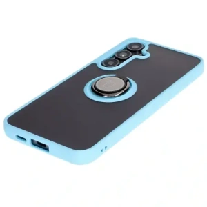 Hurtownia GSM - Bizon Case Hybrid Ring Samsung Galaxy S24 FE rauchig mit einem hellblauen Rahmen - BIZ6556 - {ean13} - Hurt