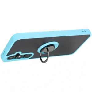 Hurtownia GSM - Bizon Case Hybrid Ring Samsung Galaxy S24 FE rauchig mit einem hellblauen Rahmen - BIZ6556 - {ean13} - Hurt