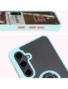 Hurtownia GSM - Bizon Case Hybrid Ring Samsung Galaxy S24 FE rauchig mit einem hellblauen Rahmen - BIZ6556 - {ean13} - Hurt