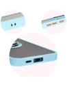 Hurtownia GSM - Bizon Case Hybrid Ring Samsung Galaxy S24 FE rauchig mit einem hellblauen Rahmen - BIZ6556 - {ean13} - Hurt