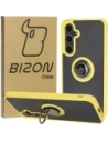 Wholesale Bizon Case Hybrid Ring Samsung Galaxy S24 FE smoky with a yellow frame - BIZ6557 - {ean13} - Hurt