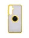 Hurtownia GSM - Bizon Case Hybrid Ring Samsung Galaxy S24 FE rauchig mit einem gelben Rahmen - BIZ6557 - {ean13} - Hurt