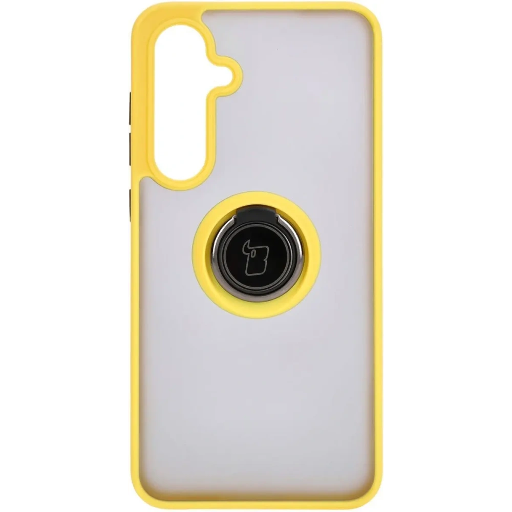 Hurtownia GSM - Bizon Case Hybrid Ring Samsung Galaxy S24 FE rauchig mit einem gelben Rahmen - BIZ6557 - {ean13} - Hurt