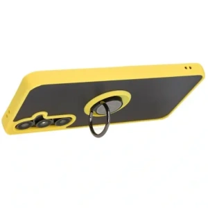 Hurtownia GSM - Bizon Case Hybrid Ring Samsung Galaxy S24 FE rauchig mit einem gelben Rahmen - BIZ6557 - {ean13} - Hurt