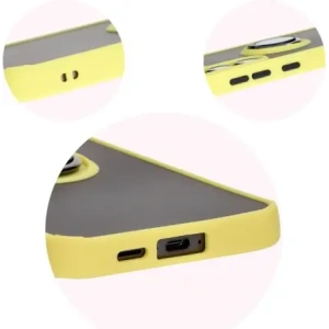 Hurtownia GSM - Bizon Case Hybrid Ring Samsung Galaxy S24 FE rauchig mit einem gelben Rahmen - BIZ6557 - {ean13} - Hurt