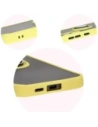 Hurtownia GSM - Bizon Case Hybrid Ring Samsung Galaxy S24 FE rauchig mit einem gelben Rahmen - BIZ6557 - {ean13} - Hurt